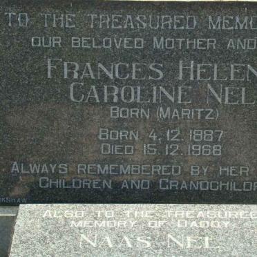 NEL Naas &amp; Frances Helena Caroline MARITZ 1887-1968