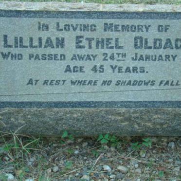 OLDACRE Lillian Ethel -1950