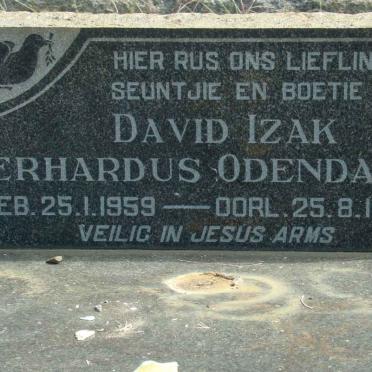 ODENDAAL David Izak Gerhardus 1959-1964
