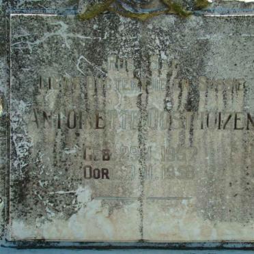 OOSTHUIZEN Antoinette 1957-1958