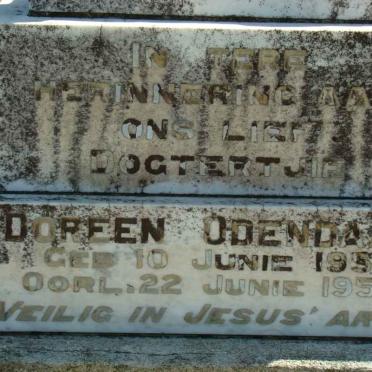 ODENDAAL Doreen 1951-1952