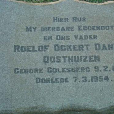 OOSTHUIZEN Roelof Ockert Daniel 1886-1954