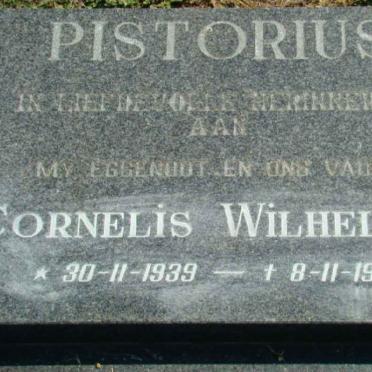 PISTORIUS Cornelis Wilhelmus 1939-1990