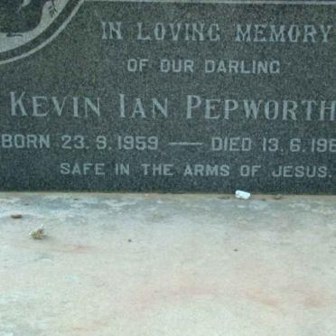PEPWORTH Kevin Ian 1959-1960