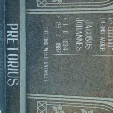 PRETORIUS Jacobus Johannes 1934-1987