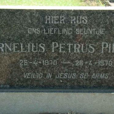 PIETERS Cornelius Petrus 1970-1970