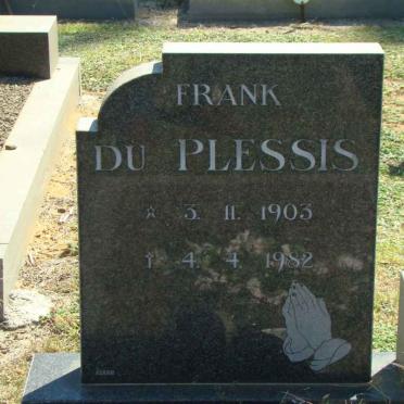 PLESSIS Frank, du 1903-1982