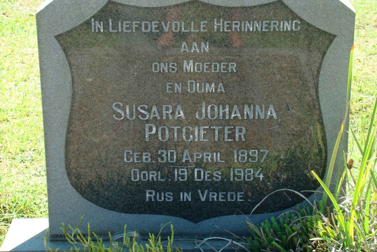 POTGIETER Susara Johanna 1897-1984