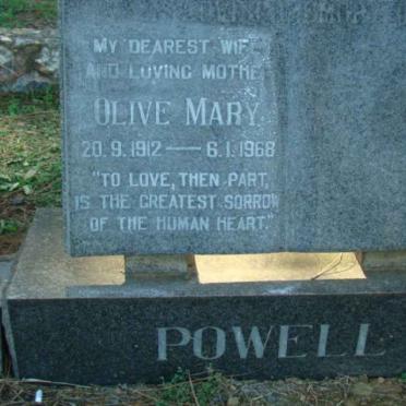 POWELL Olive Mary 1912-1968