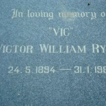 RYLEY Victor William 1894-1980