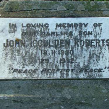 ROBERTS John Icculden 1930-1932
