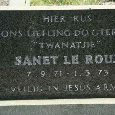 ROUX Sanet, le 1971-1973