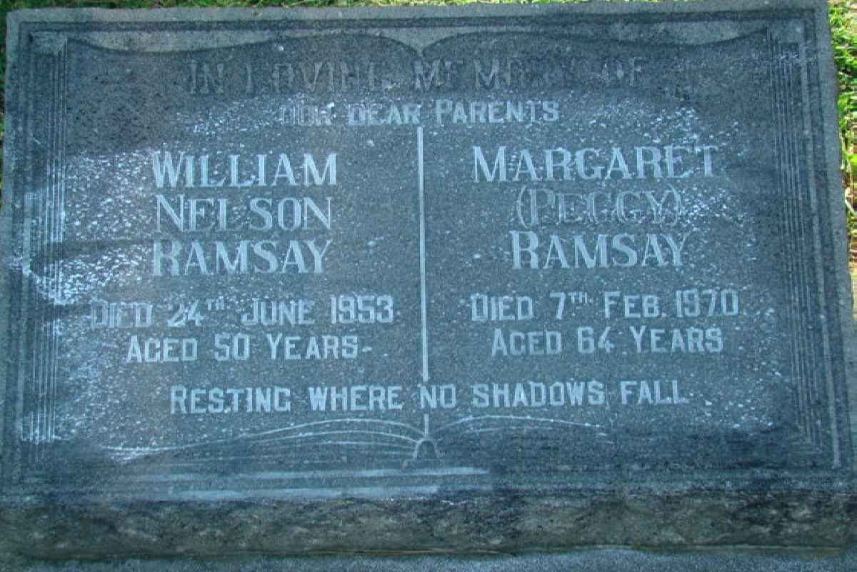 RAMSAY William Nelson -1953 &amp; Margaret -1970