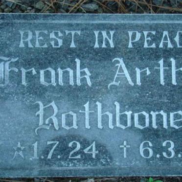 RATHBONE Frank Arthur 1924-1992