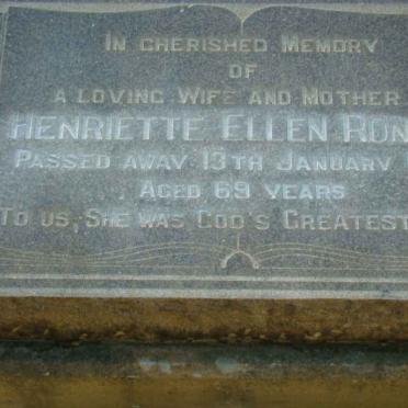 RONALD Henriette Ellen- 1956