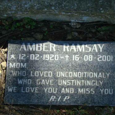 RAMSAY Amber 1920-2001