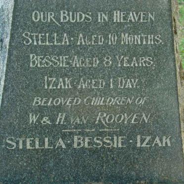 ROOYEN Stella, van :: VAN ROOYEN Bessie :: VAN ROOYEN Izak