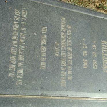 RHEEDERS Anthonie Christoffel 1952-2001