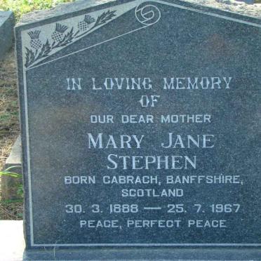 STEPHEN Mary Jane 1888-1967