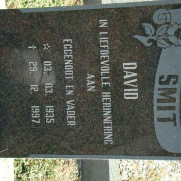 SMIT David 1935-1997
