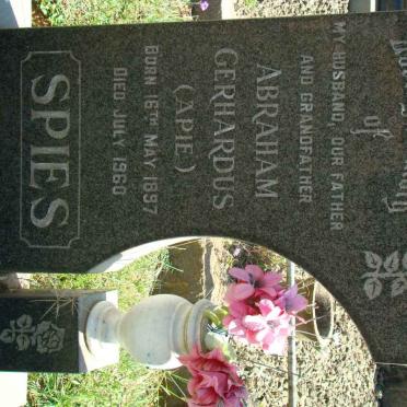 SPIES Abraham Gerhardus 1897-1960