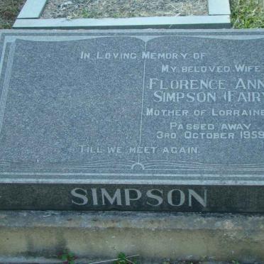 SIMPSON Florence Anne -1959