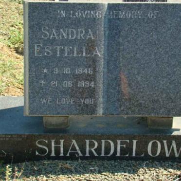 SHARDELOW Sandra Estella 1946-1994