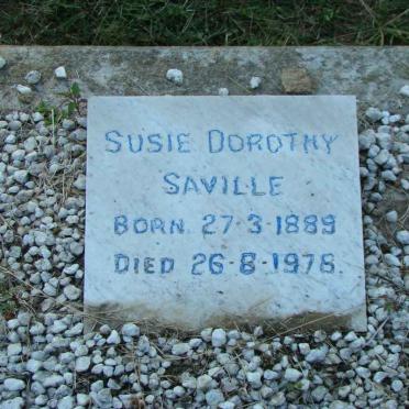 SAVILLE Susie Dorothy 1889-1978