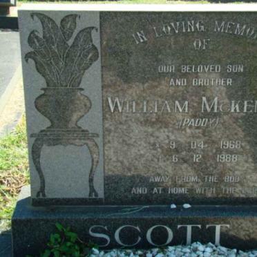 SCOTT William McKenzie 1968-1988