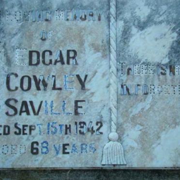 SAVILLE Edgar Cowley -1942