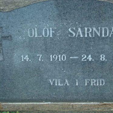 SARNDAL Olof 1910-1968