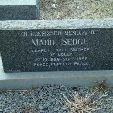 SEDGE Marie 1886-1968