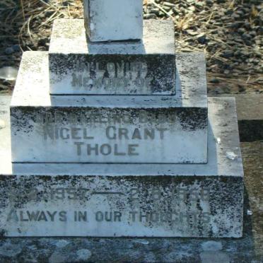 THOLE Nigel Grant 1957-1958