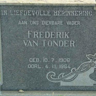 TONDER Frederik, van 1906-1964