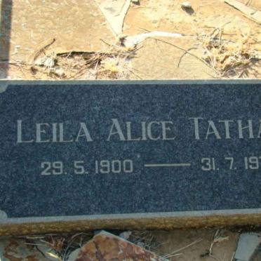 TATHAM Leila Alice 1900-1971