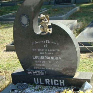 ULRICH Louise Sandra 1971-1983 :: ULRICH John James 1934-2002
