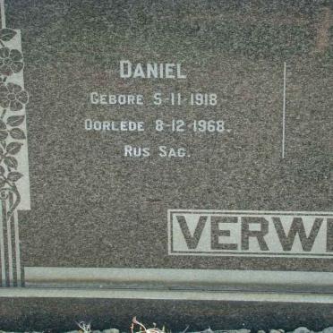 VERWEY Daniel 1918-1968