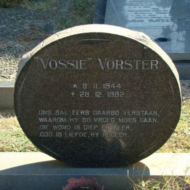 VORSTER Vossie 1944-1982