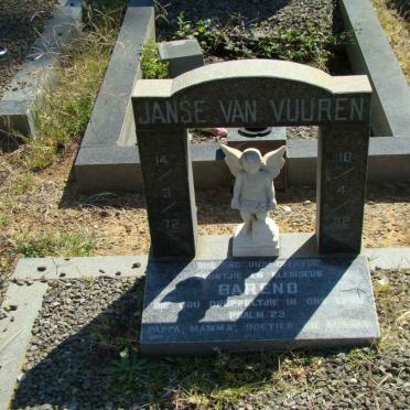 VUUREN Barend, Janse van 1972-1982