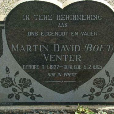 VENTER Martin David 1927-1965