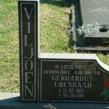 VILJOEN Gerhardus Coenraad 1897-1991