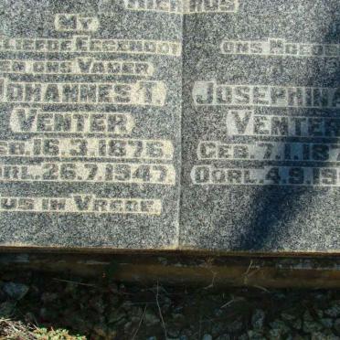 VENTER Johannes T. 1876-1947 &amp; Josephina M. 1878-1969