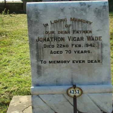 WADE Jonathon Vicar -1942
