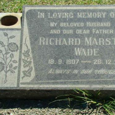 WADE Richard Marston 1907-1967