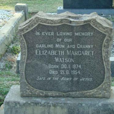 WATSON Elizabeth Margaret 1874-1954