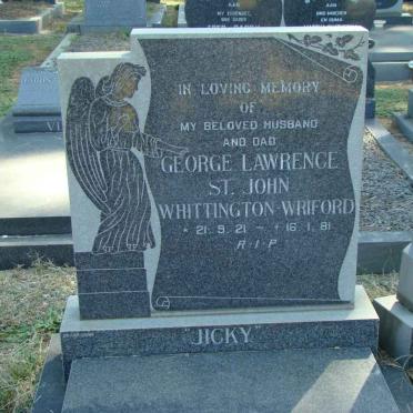 WRIFORD George Lawrence St. John, Whittington 1921-1981