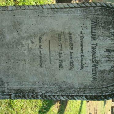 WILTON William Thomas 1859-1902