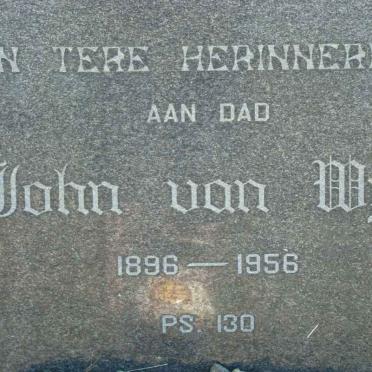 WYK John, van 1896-1956