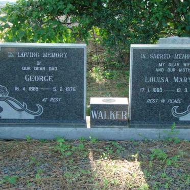 WALKER George 1885-1976 &amp; Louisa Mary Ida 1889-1971