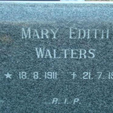 WALTERS Mary Edith 1911-1977